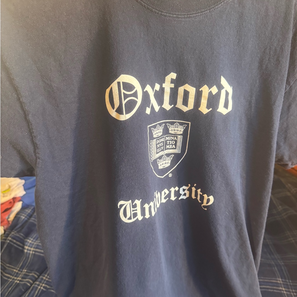 Navy Oxford University Tee